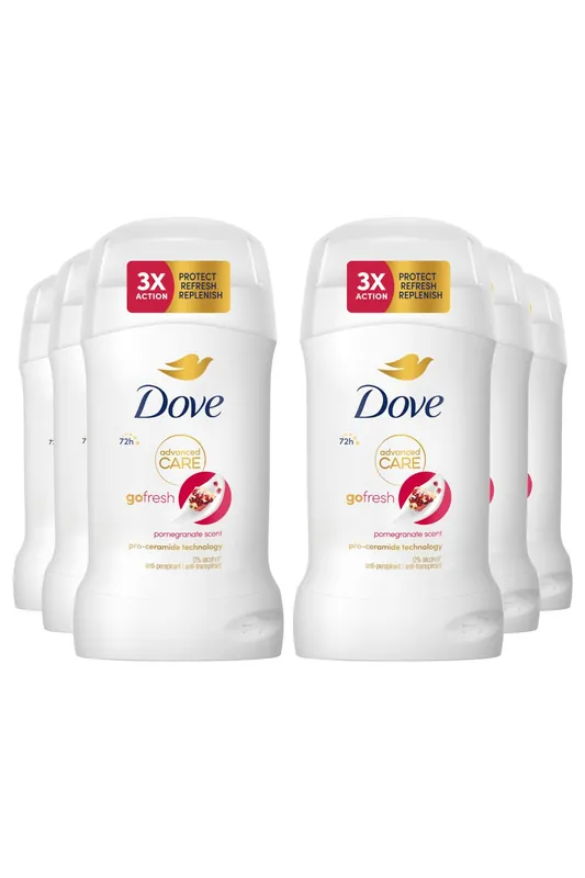 Women Go Fresh 'Antiperspirant' Deo Stick w/ 72H Protection 50ml, 6pk - Dove