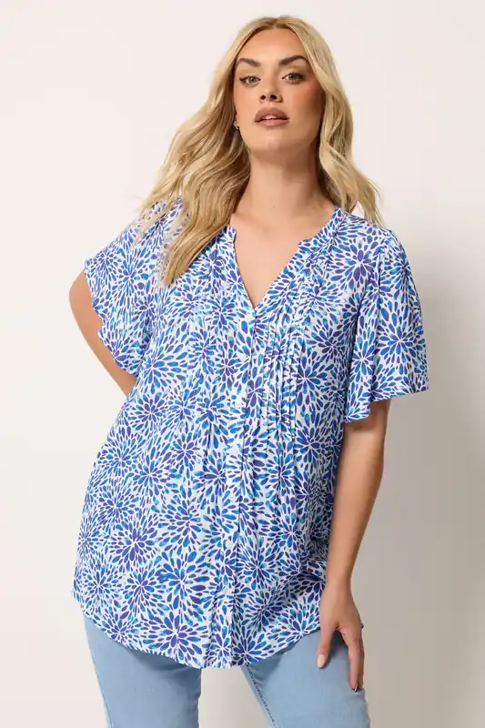 Floral Pintuck Blouse - Yours