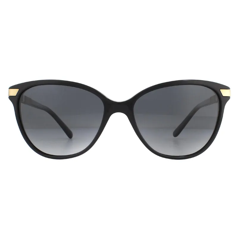 Cat Eye Black Grey Gradient Polarized BE4216 Sunglasses - Burberry
