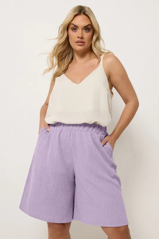 Pull On Textured Shorts - Yours