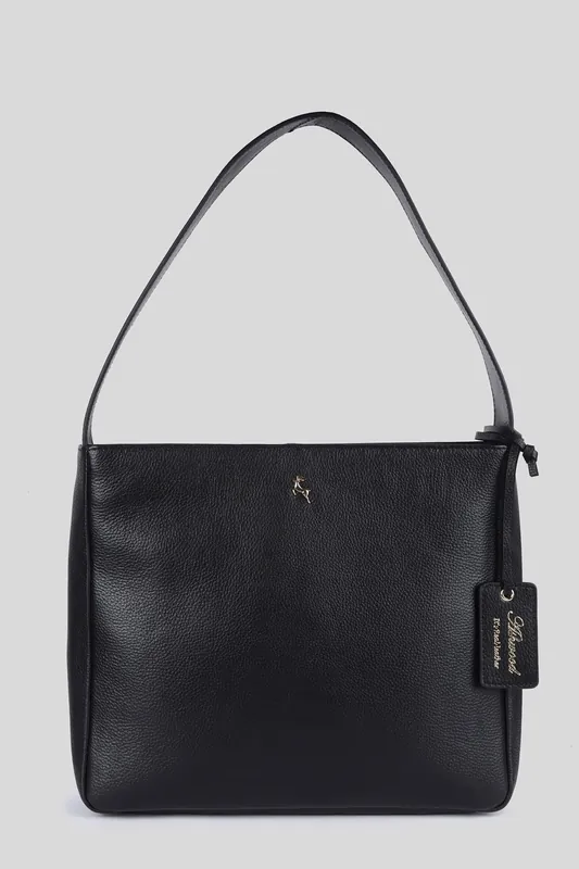 'Capolavoro Veneziano' Real Leather Hobo Shoulder Bag - Ashwood Leather