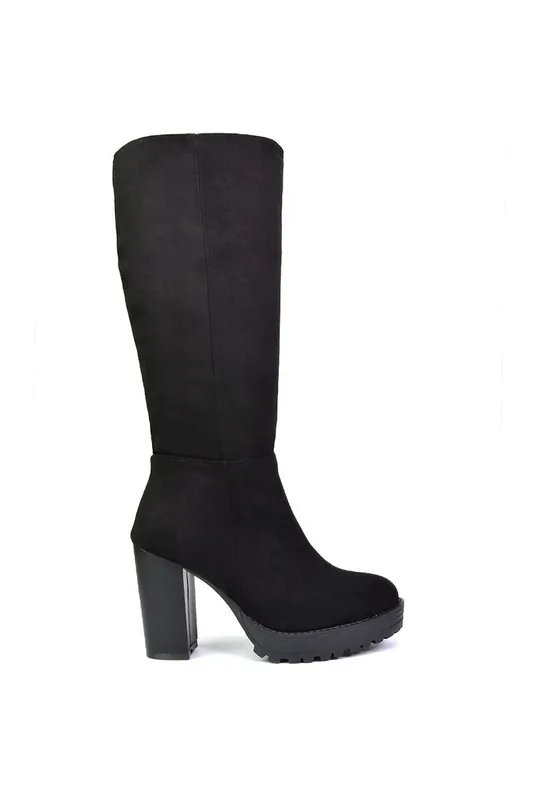 Addie' Chunky Platform Sole Boots - XY London