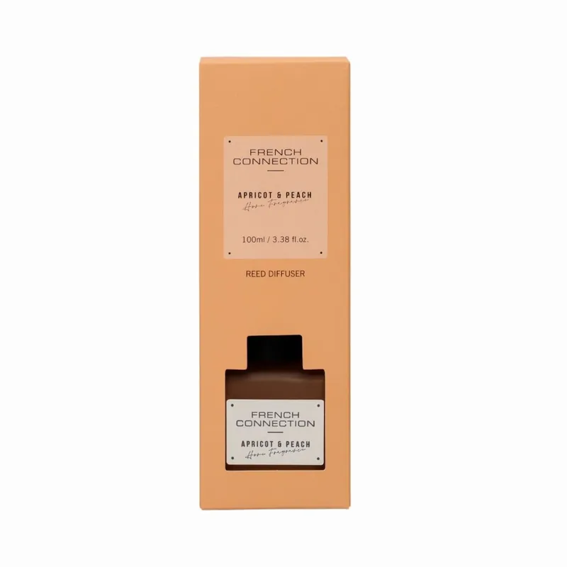 Apricot & Peach Reed Diffuser 100ML Square Design - French Connection