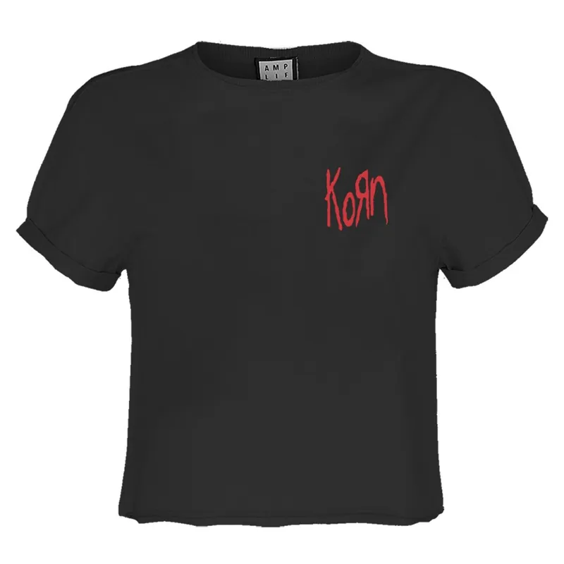 Lineart Issues Korn Crop T-Shirt