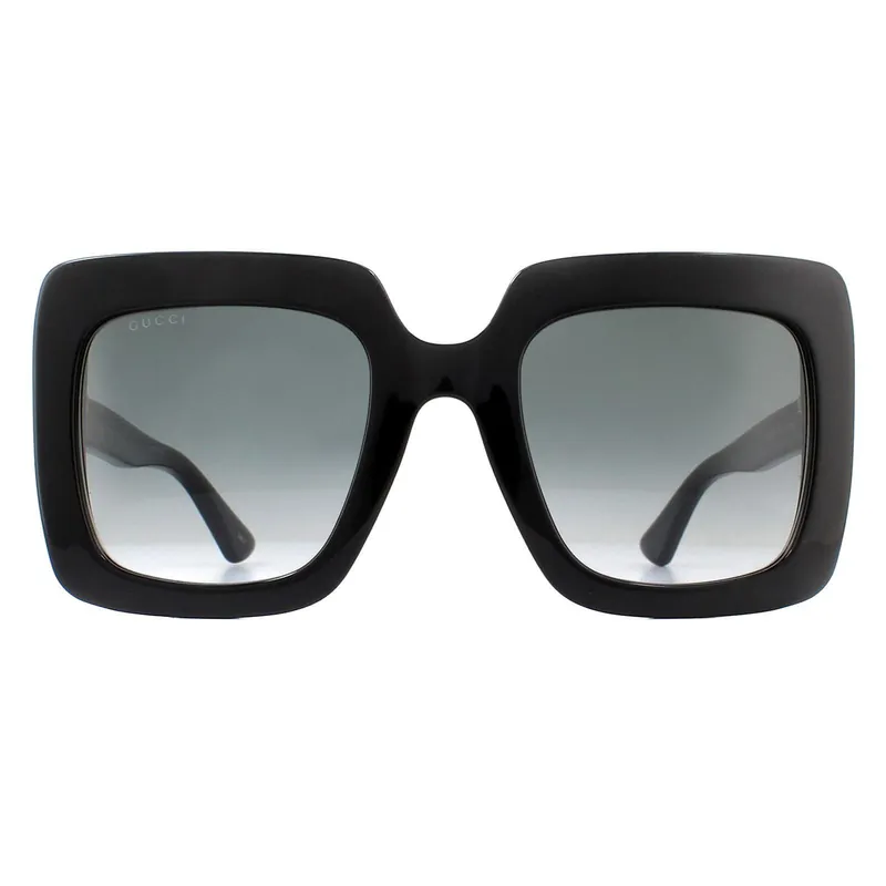 Square Black Grey Gradient Sunglasses - Gucci
