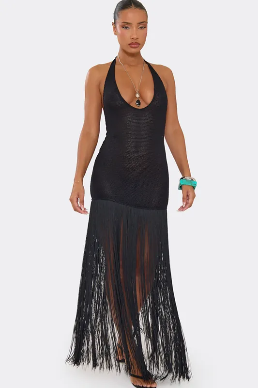 Sleeveless Knit Maxi Dress - EGO