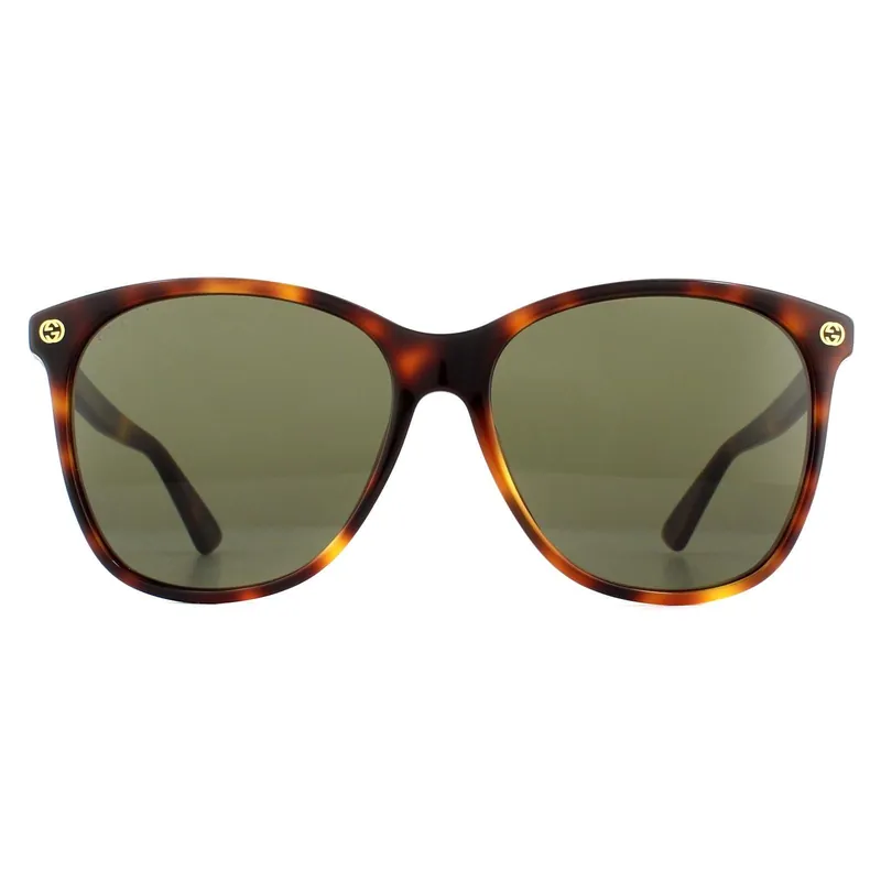 Round Havana Brown Sunglasses - Gucci
