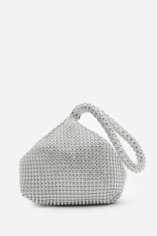 'Diamante' Mini Chainmail Pouch Bag - Where's That From