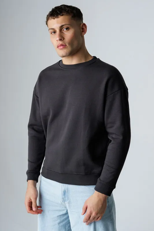 Cotton Blend Graphic Long Sleeve Sweatshirt - Influence
