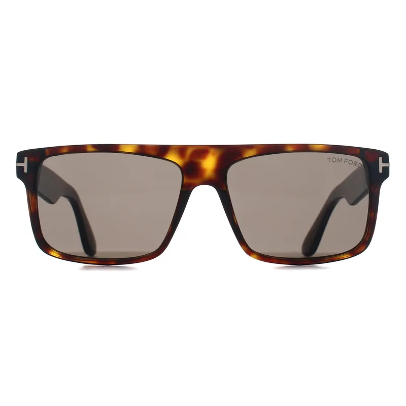 Rectangle Dark Havana Smoke Grey Philippe FT0999 - Tom Ford