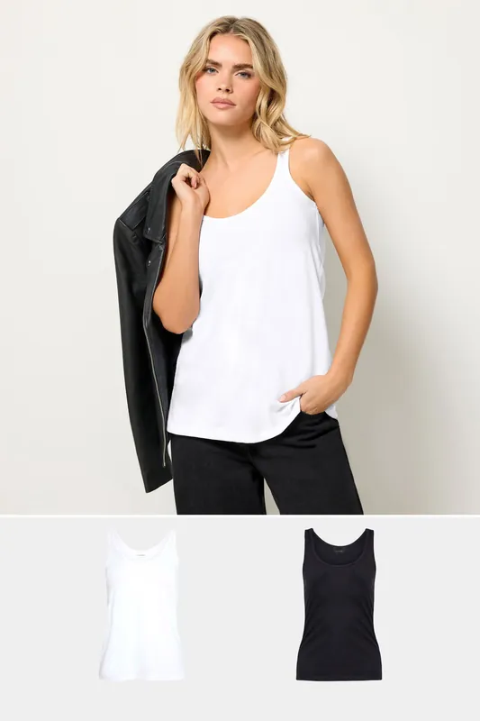 Petite 2 Pack Vest Tops - PixieGirl