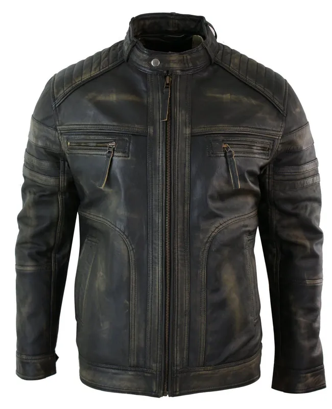 Biker Real Leather Jacket - TruClothing