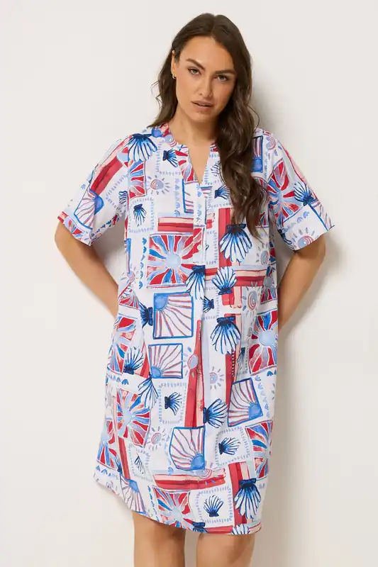 Shell Pleat Front Dress - Yours