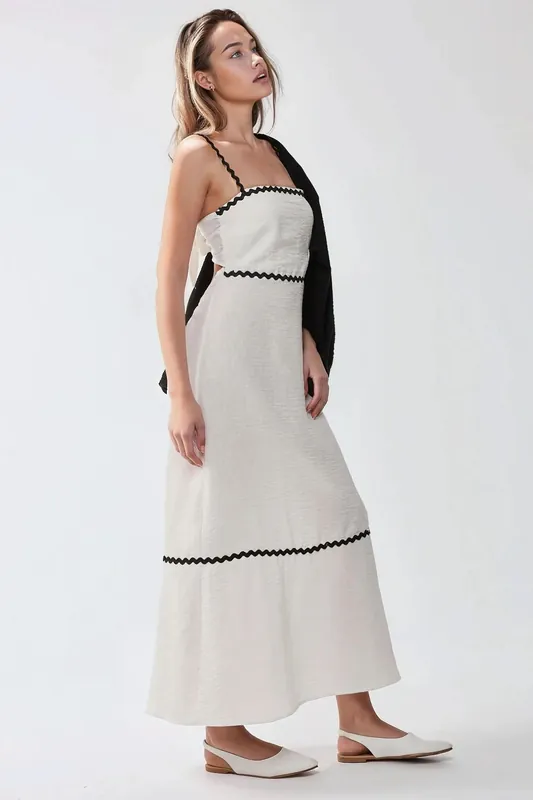 Square Collar Maxi Dress - Hiccup
