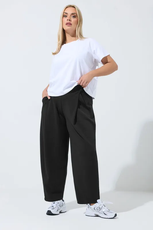 Pleated Barrel Leg Trousers - Yours