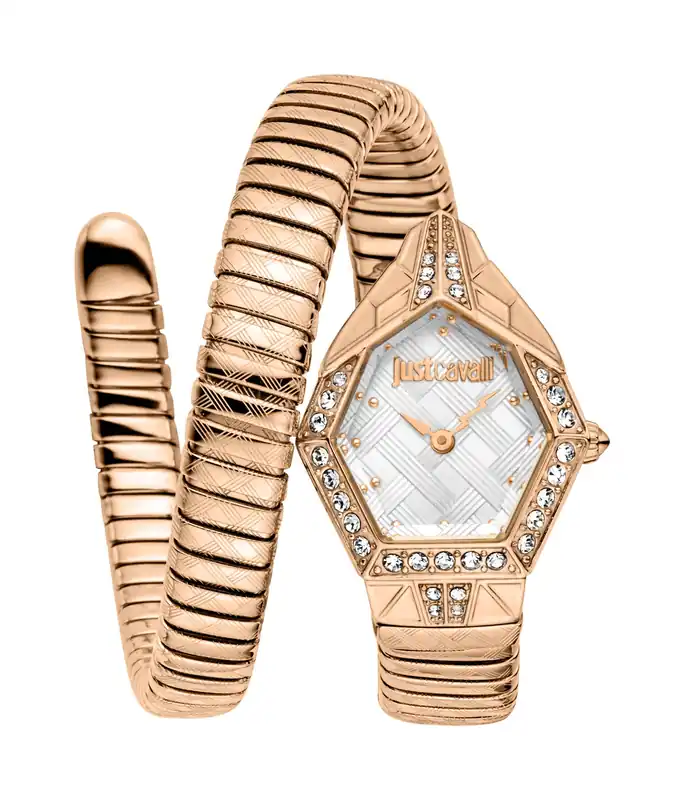 JC1L303M0045 Ornato Snake Analog Watch for Women - Just Cavalli