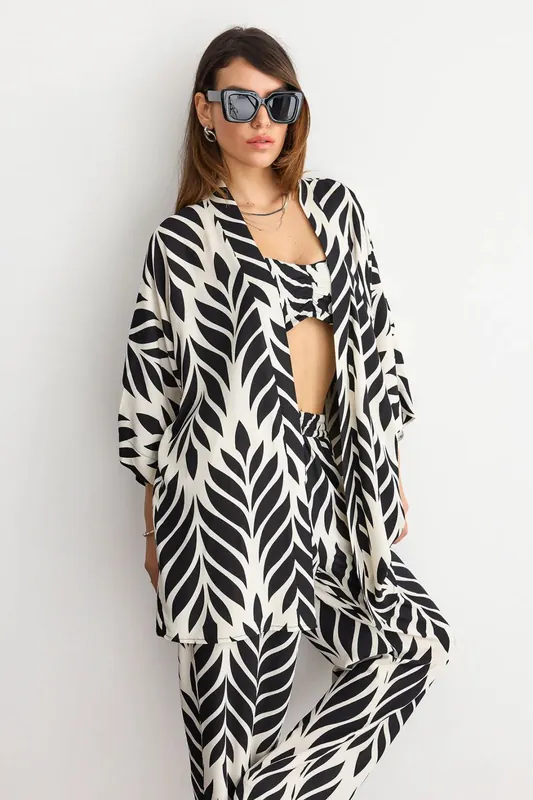 Patterned Cardigan & Top Set - Hiccup