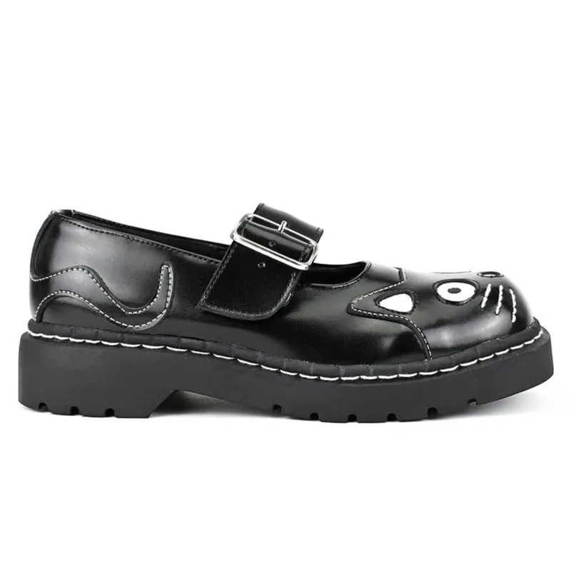 Mary Jane Kitty Platform Goth Shoes - TruClothing