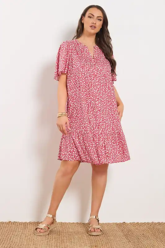 Ditsy Floral Smock Dress - Yours