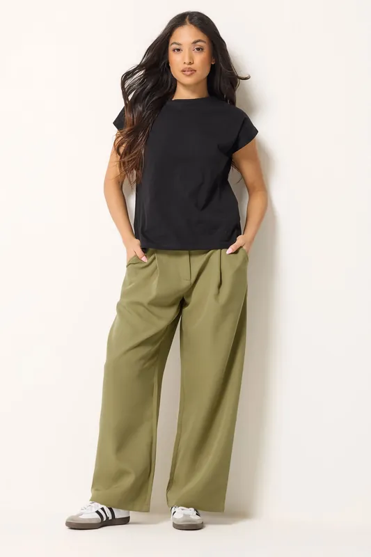 Petite Wide Leg Trousers - PixieGirl