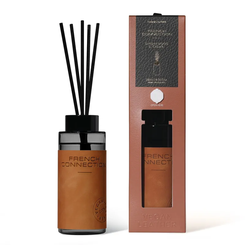 Luxury Reed Diffuser 180ml Sandalwood & Cedar Home Fragrance - French Connection