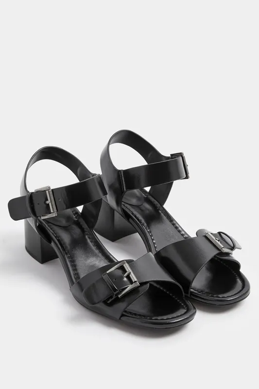 Buckle Block Heel In Standard Fit - Long Tall Sally