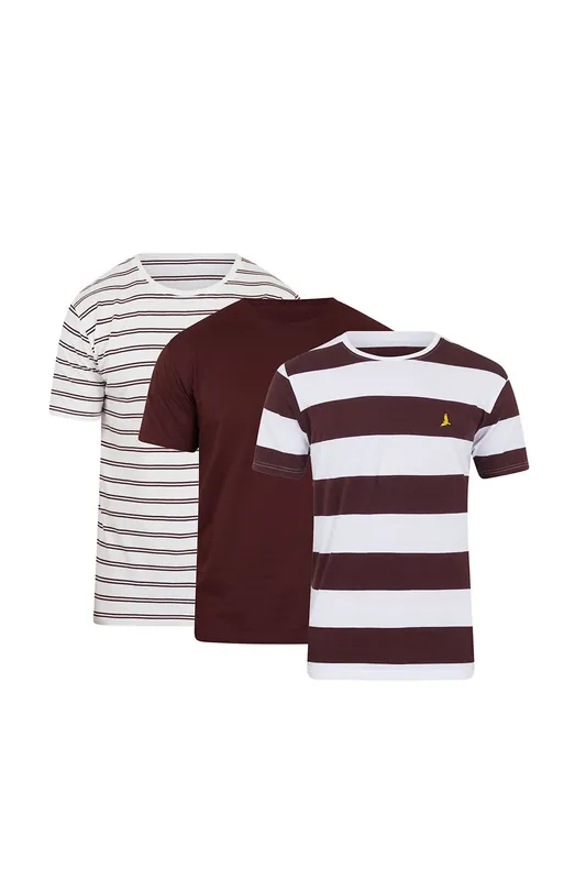 3 Pack Cotton Crew Neck T-Shirts