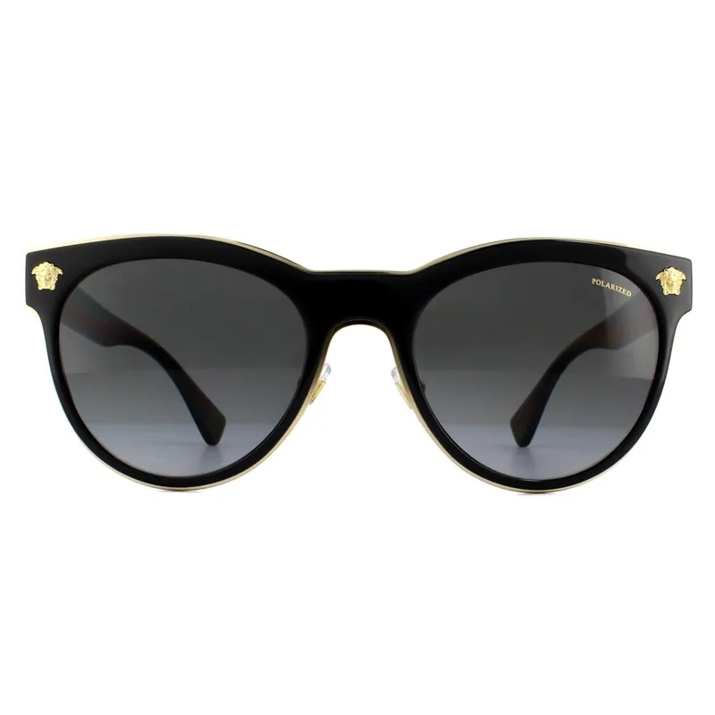 Cat Eye Black Grey Sunglasses - Versace