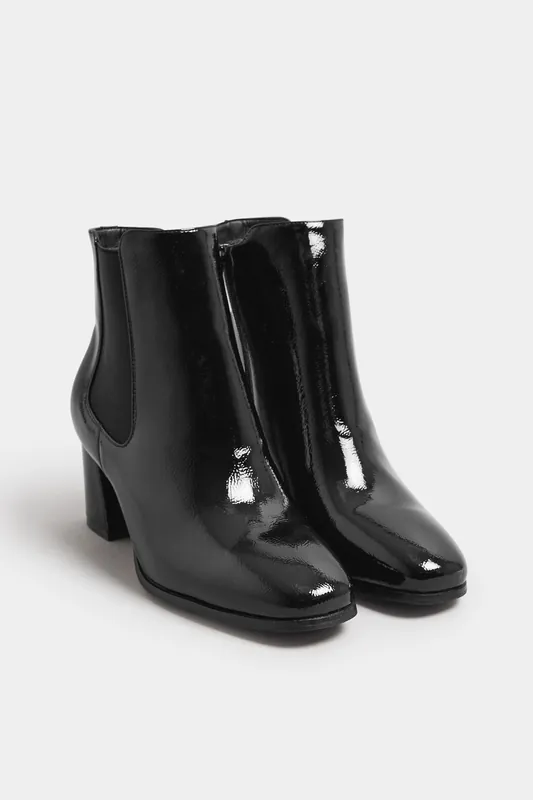 Block Heel Chelsea Boots In Extra Wide EEE Fit - Yours
