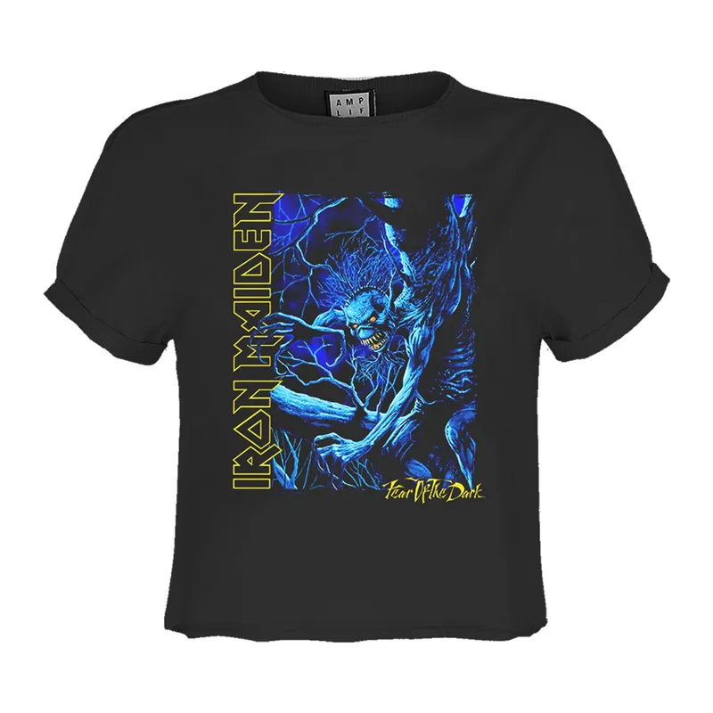 Blue Monster Iron Maiden Crop Top - Amplified