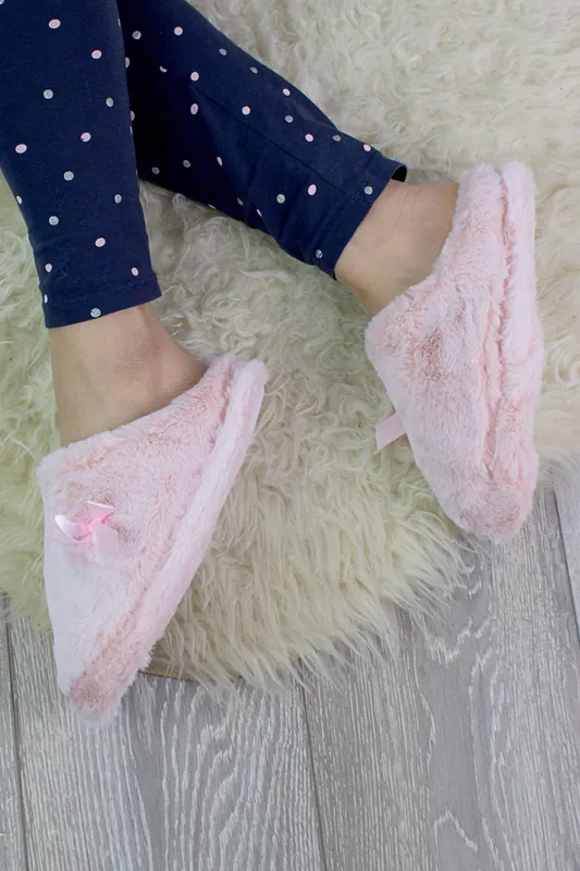 Fluffy Faux Fur Slippers - AJVANI