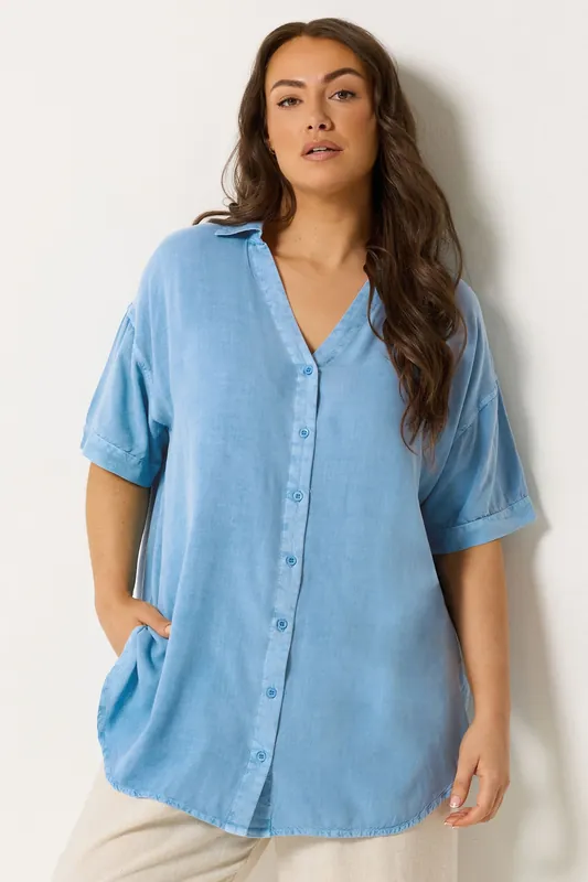Short Sleeve Chambray Shirt - Yours