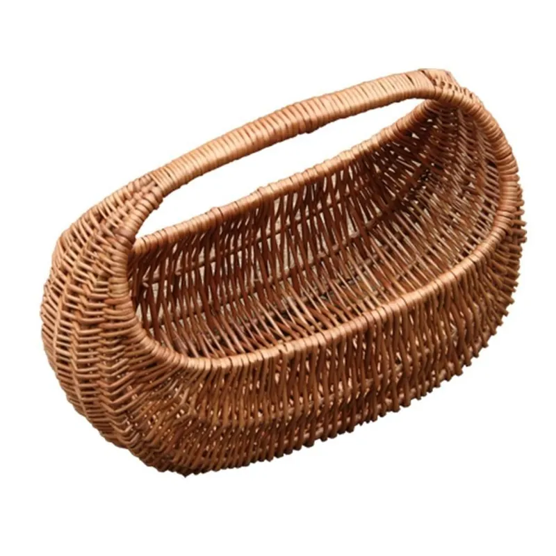 Wicker Gondola Shopping Basket - Red Hamper