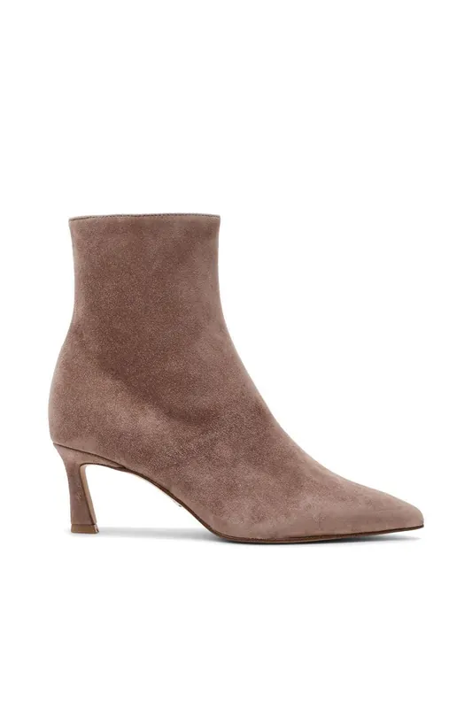 Lulah Ankle Boot Taupe' Suede Boots - STEVE MADDEN