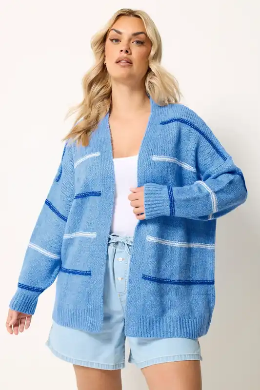 Stripe Print Cardigan - Yours