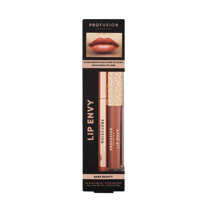 Lip Envy Gloss and Lip Liner Duo Bare Beauty - Profusion Cosmetics