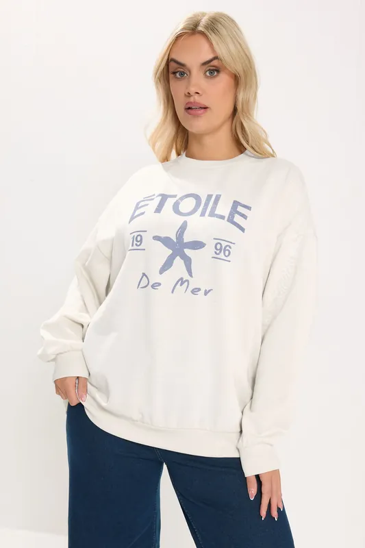 Etoile' Slogan Sweatshirt - Yours