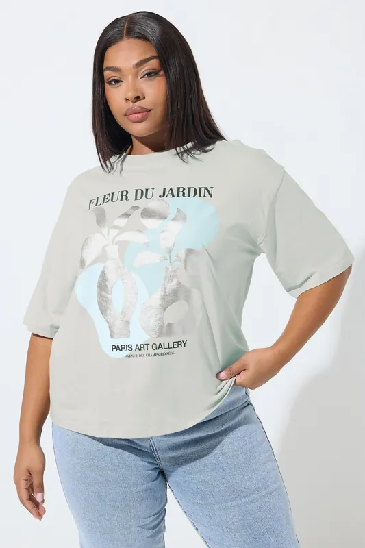 Fleur Du Jardin' Foil T-Shirt