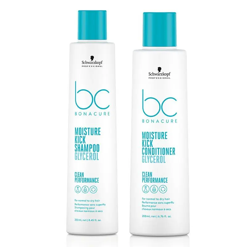 BC Clean DUO Moisture Kick Shampoo 250ml and Conditioner 200ml - Schwarzkopf