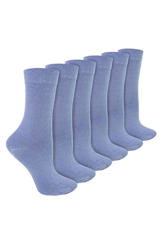 6 Pack Bamboo & Merino Wool Blend Socks - Sock Snob