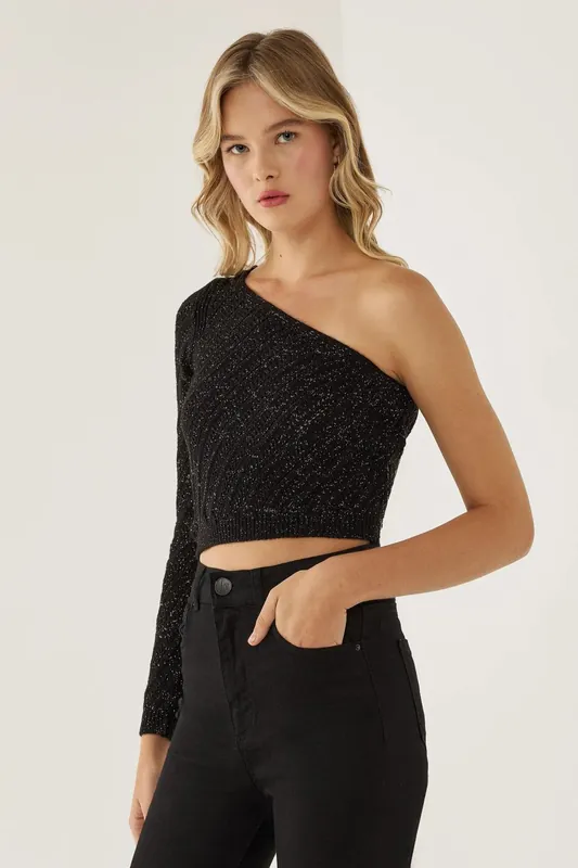 One Sleeve Knit Top - Hiccup