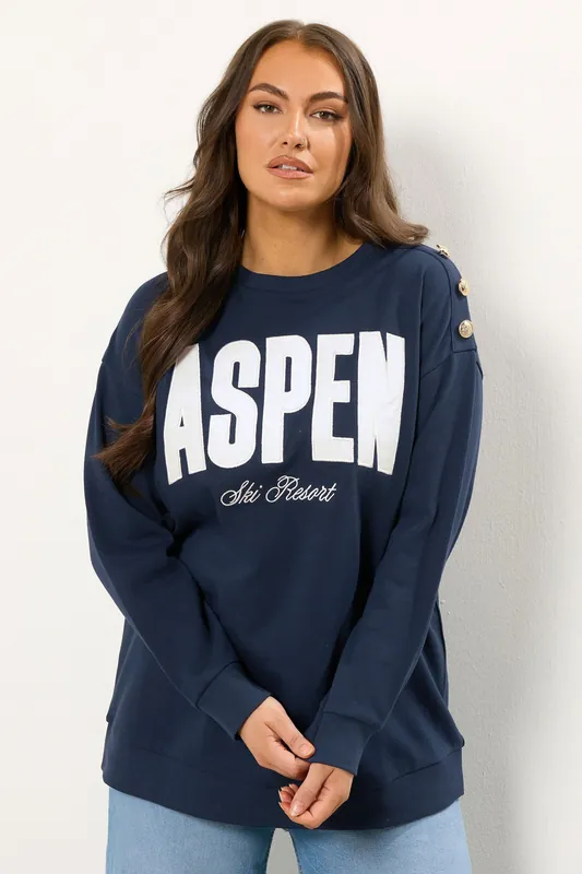 Aspen' Slogan Sweatshirt - Yours