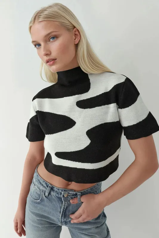 Abstract Knitwear Top - Hiccup