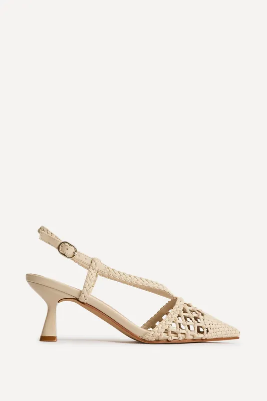 Cadence Nude Handwoven Court Heels - Linzi