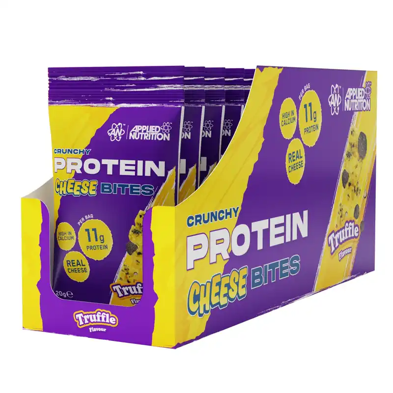 Crunchy Protein Cheese Bites Snack - Truffle - 10 Servings