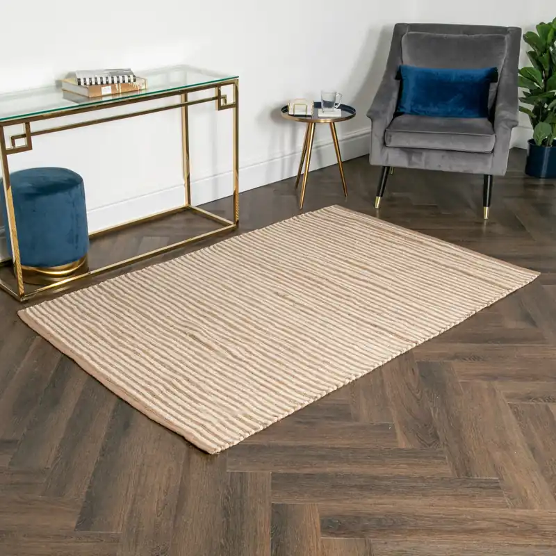 Striped Wool & Jute Rug - Native Home & Lifestyle