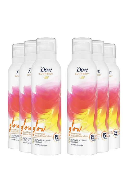 'Bath Therapy' Shower & Mousse with Orange Scent 6x200ml - Dove