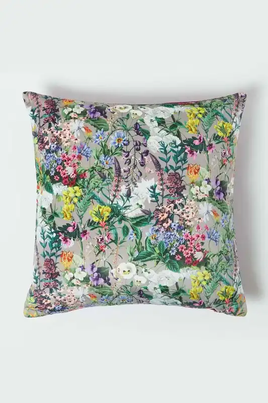 Floral Botanical Garden Cushion 46 x 46 cm - Homescapes