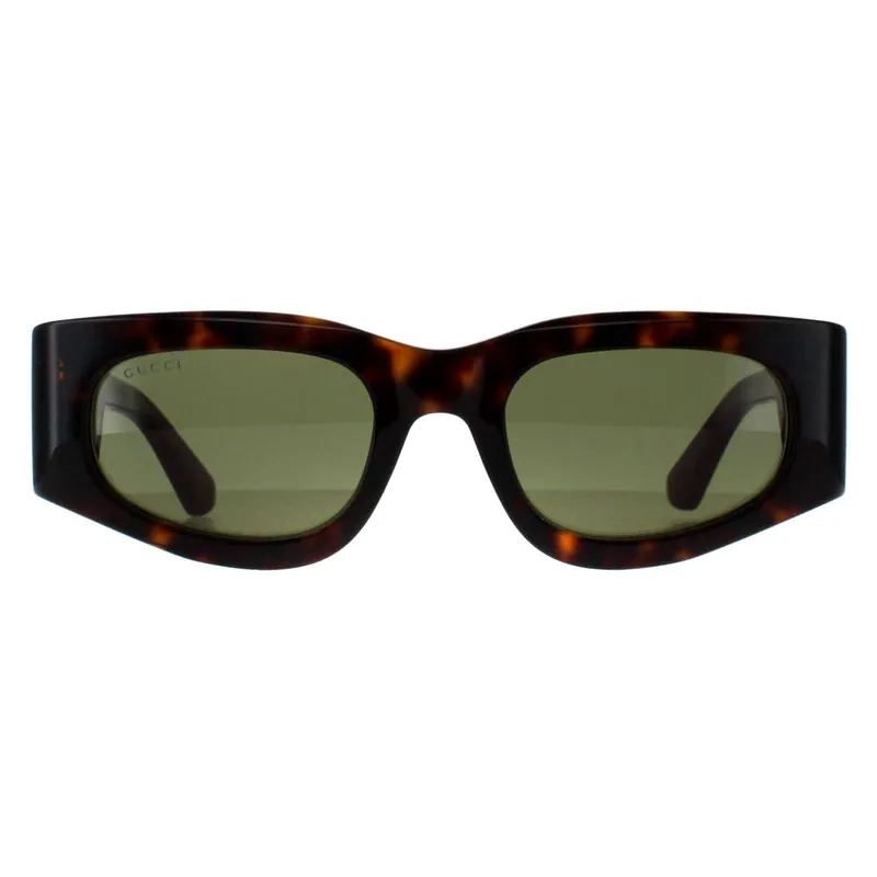 Rectangle Havana with Green and Red Green GG1664S - Gucci