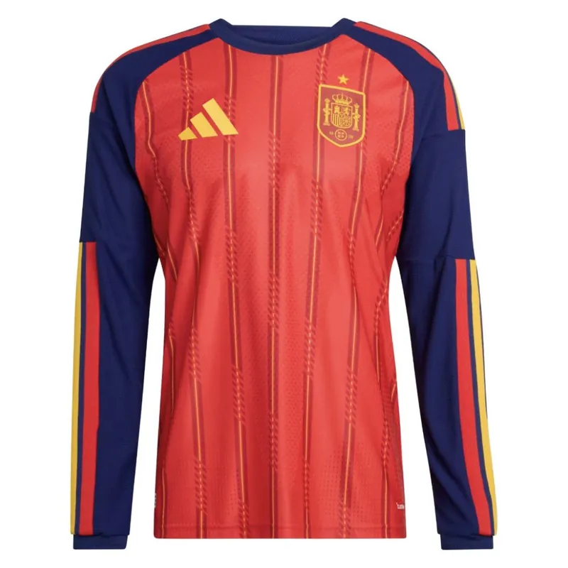 2026 2027 Mens Authentic Long Sleeve Home Shirt - Spain